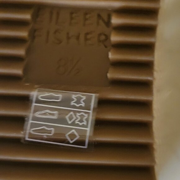 Eileen Fisher Sandals 8.5 Wedge Espadrilles Black Faux Suede Casual Comfort NWOB - Picture 9 of 10